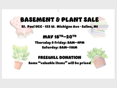 St. Paul UCC Basement & Plant Sale