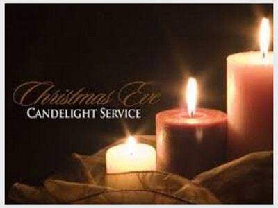 Christmas Eve Candlelight Services 3pm &  7pm