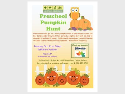 Preschool Pumpkin Hunt