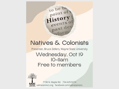 Natives and Colonists with presenter Bruce Zellers 