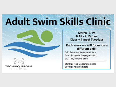 Adult Swim Skills Clinic at Saline Rec Center