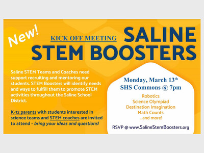 Saline STEM Boosters Kickoff Meeting at SHS