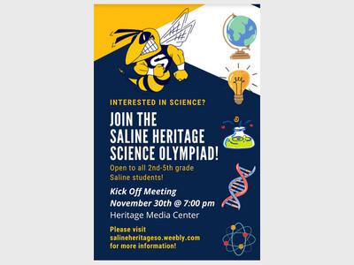 Saline Heritage Science Olympiad Kickoff Meeting