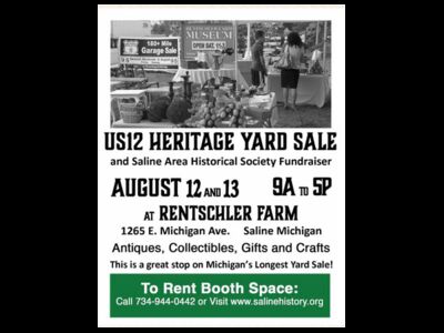 US12 Heritage Yard Sale 8/12-8/13