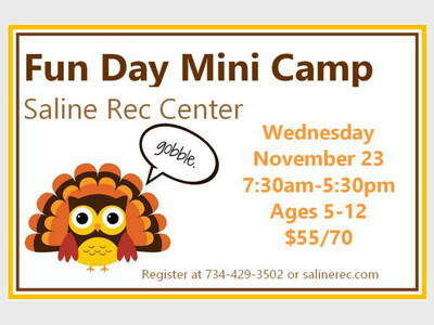 Fun Day Mini Camp at Saline Rec Center