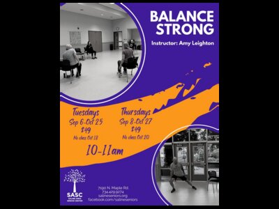 Balance Strong with Instructor Amy Leighton at SASC
