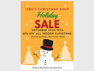KBK Christmas Shop Holiday Sale