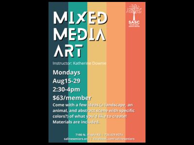 Mixed Media Art with Katherine Downie at SASC