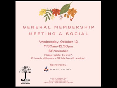 SASC General Membership Meeting and Social