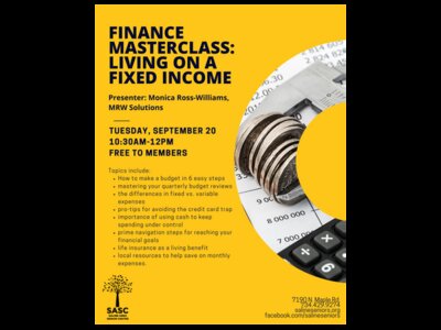 Finance Master Class: Living on a Fixed Income