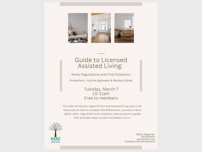 Guide to Licensed Assisted Living at SASC