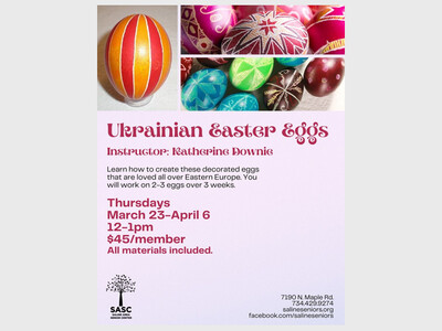 Ukrainian Easter Eggs with Instructor Katherine Downie at SASC