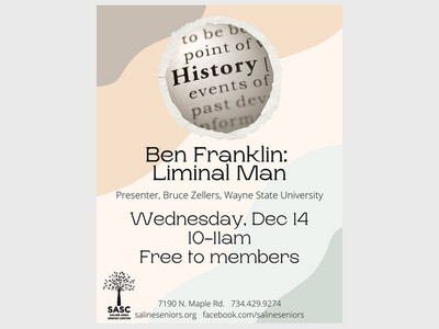 Ben Franklin: Liminal Man w/ Presenter Bruce Zellers