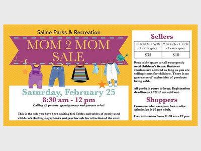 Mom 2 Mom Sale at Saline Rec Center