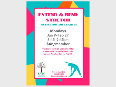 Extend and Bend Stretch with Instructor Amy Leighton at SASC