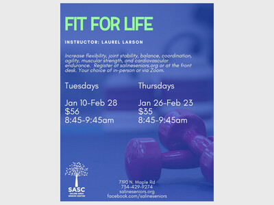 Fit for Life with Instructor Laurel Larson at SASC