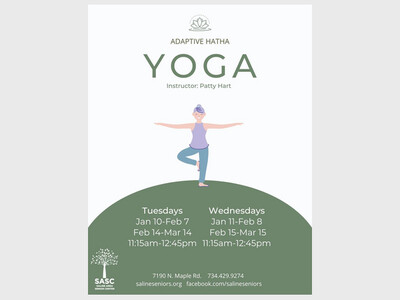 Adaptive Hatha Yoga with Instructor Patty Hart at SASC