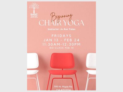 Beginning Chair Yoga with Instructor Jo Ann Yates at SASC