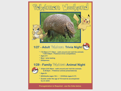 Pokémon Weekend at The Creature Conservancy