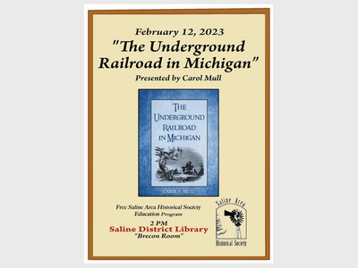 The Underground Railroad in Michigan with presenter Carol Mull