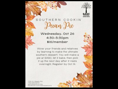 Southern Cookin' at SASC: Pecan Pie